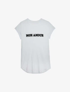 Zadig & Voltaire Woop Slogan-print Short-sleeved Organic-cotton T-shirt