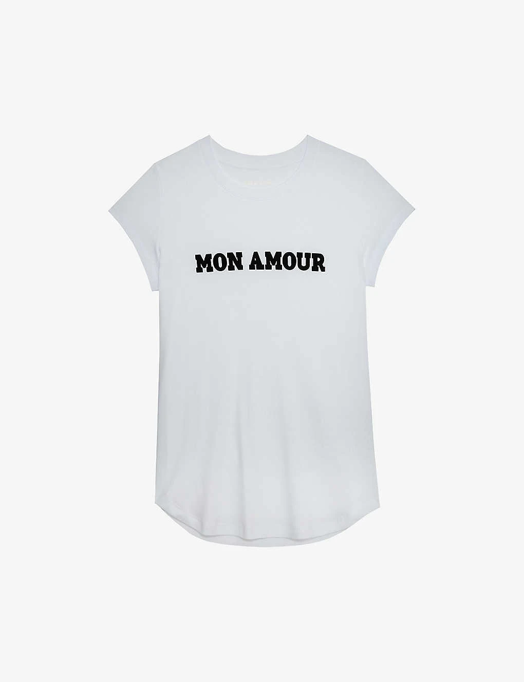 Zadig & Voltaire Woop Slogan-print Short-sleeved Organic-cotton T-shirt 1 Zadig & Voltaire Woop Slogan-print Short-sleeved Organic-cotton T-shirt