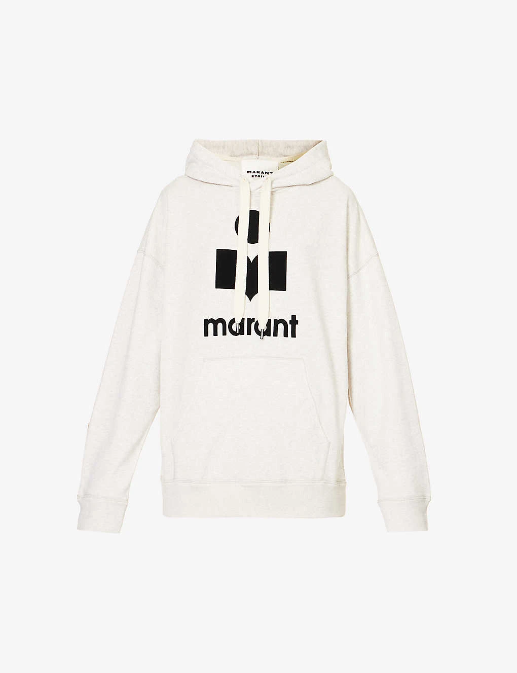 Isabel Marant Etoile Mansel Logo-print Recycled Cotton-blend Hoody 1 Isabel Marant Etoile Mansel Logo-print Recycled Cotton-blend Hoody