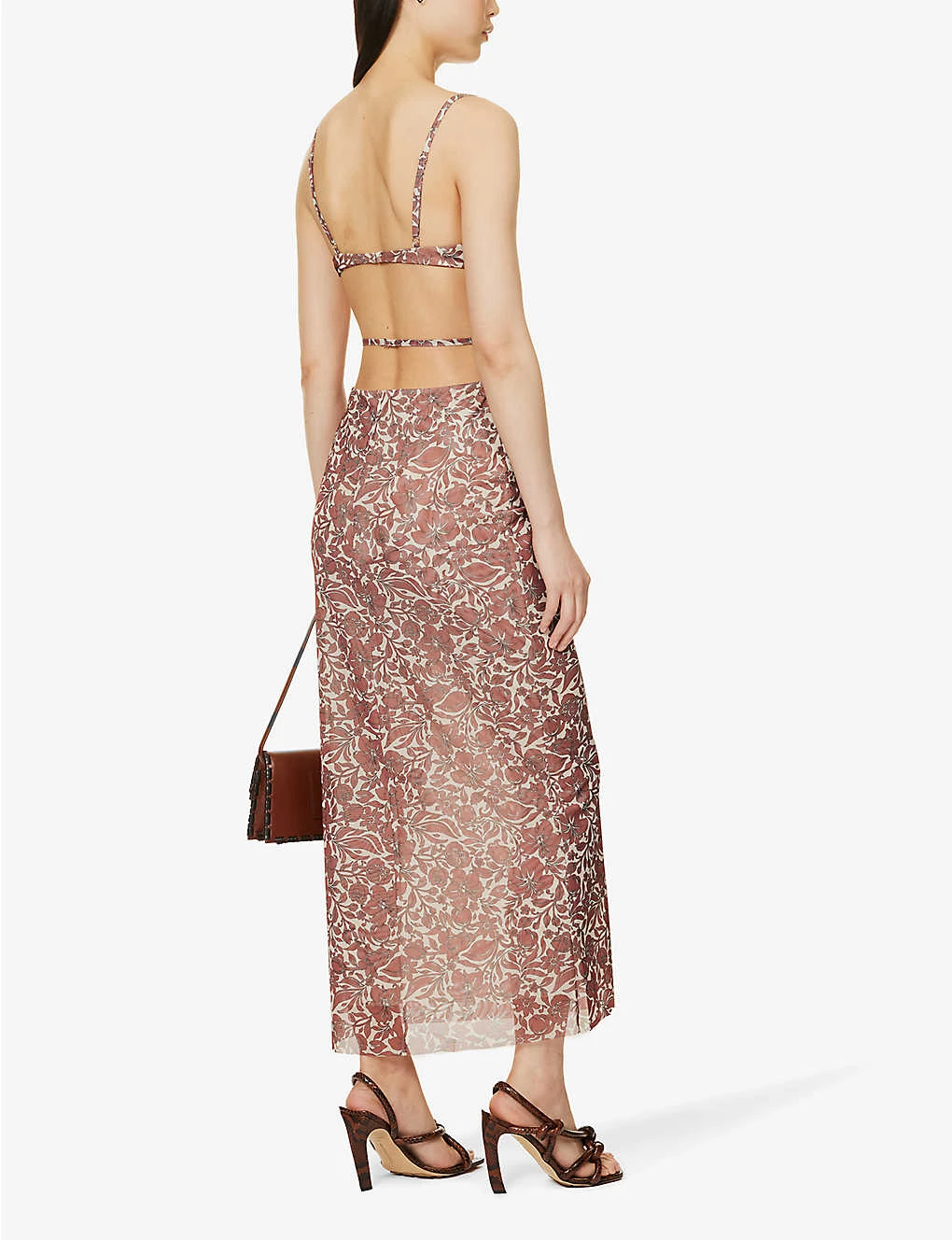 BEC + BRIDGE Priya Floral-print Stretch-woven Midi Dress 2 BEC + BRIDGE Priya Floral-print Stretch-woven Midi Dress - Image 2