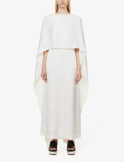 Hunter Relaxed-fit Silk Maxi Dress -Whistles Closet Shop R04189137 IVORY ALT02