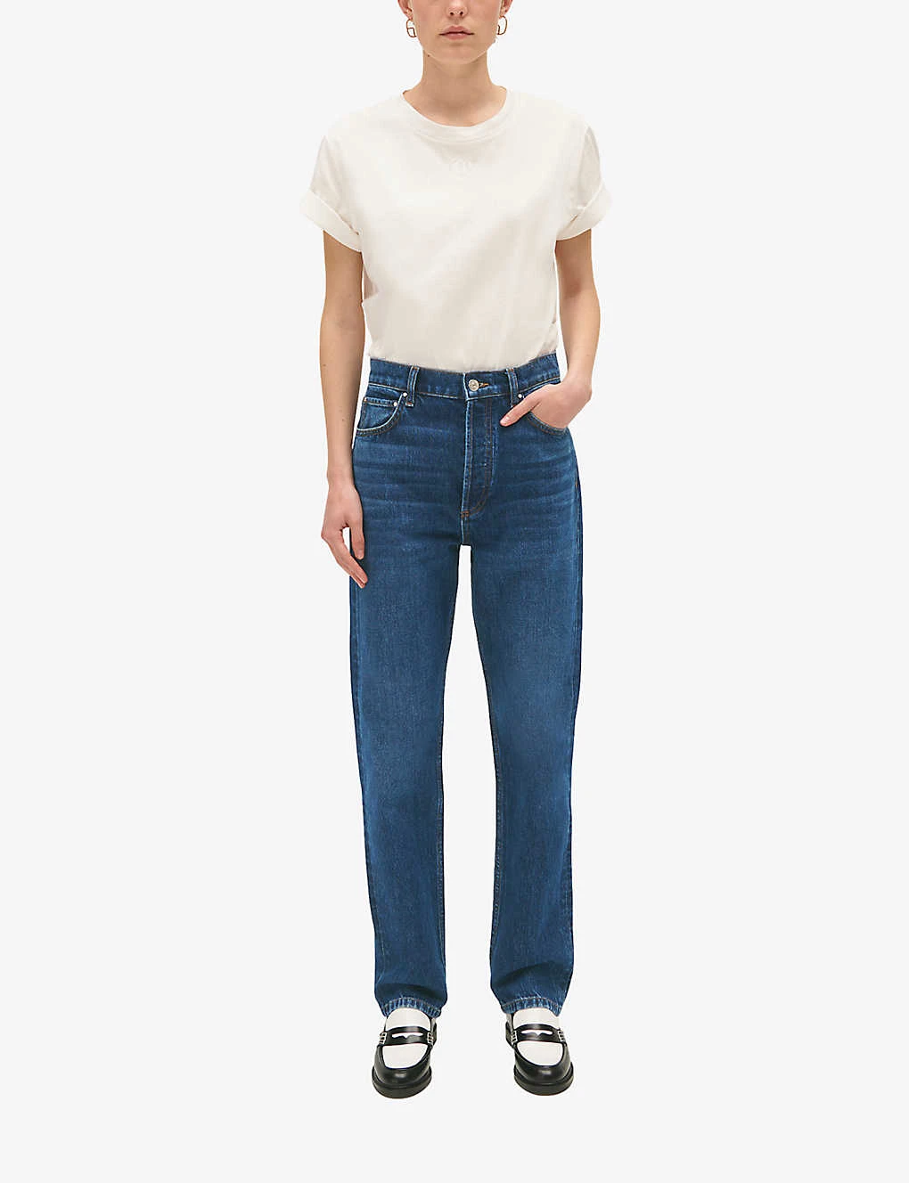 CLAUDIE PIERLOT Paros Mid-rise Straight-fit Jeans 2 CLAUDIE PIERLOT Paros Mid-rise Straight-fit Jeans - Image 2