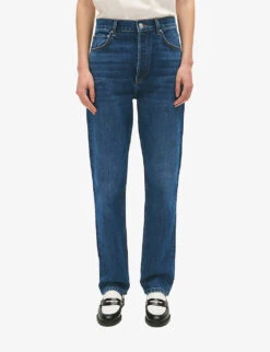 CLAUDIE PIERLOT Paros Mid-rise Straight-fit Jeans 7 CLAUDIE PIERLOT Paros Mid-rise Straight-fit Jeans -Whistles Closet Shop R04189950 DENIMJEAN ALT02