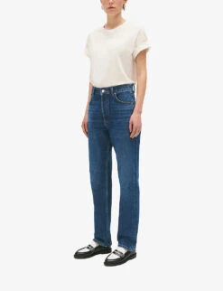CLAUDIE PIERLOT Paros Mid-rise Straight-fit Jeans 9 CLAUDIE PIERLOT Paros Mid-rise Straight-fit Jeans -Whistles Closet Shop R04189950 DENIMJEAN ALT04