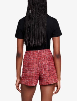 Maje Toukana Crystal-embellished Cotton T-shirt 8 Maje Toukana Crystal-embellished Cotton T-shirt -Whistles Closet Shop R04190034 NOIRGRIS ALT03