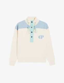 CLAUDIE PIERLOT Minimum Logo-embroidered Knitted Sweatshirt