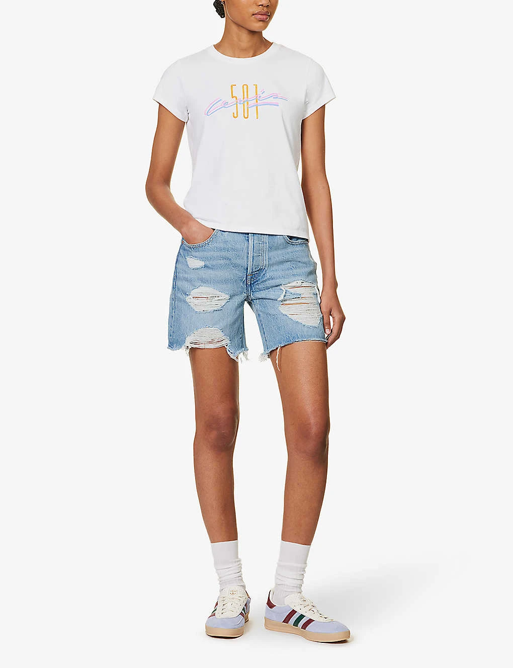 Levis Graphic Authentic Logo-print Cotton-jersey T-shirt 2 Levis Graphic Authentic Logo-print Cotton-jersey T-shirt - Image 2