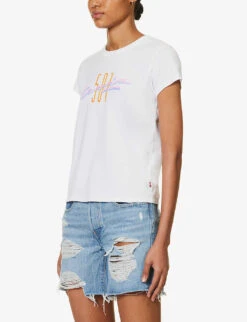 Levis Graphic Authentic Logo-print Cotton-jersey T-shirt 7 Levis Graphic Authentic Logo-print Cotton-jersey T-shirt -Whistles Closet Shop R04191381 NEUTRALS ALT02