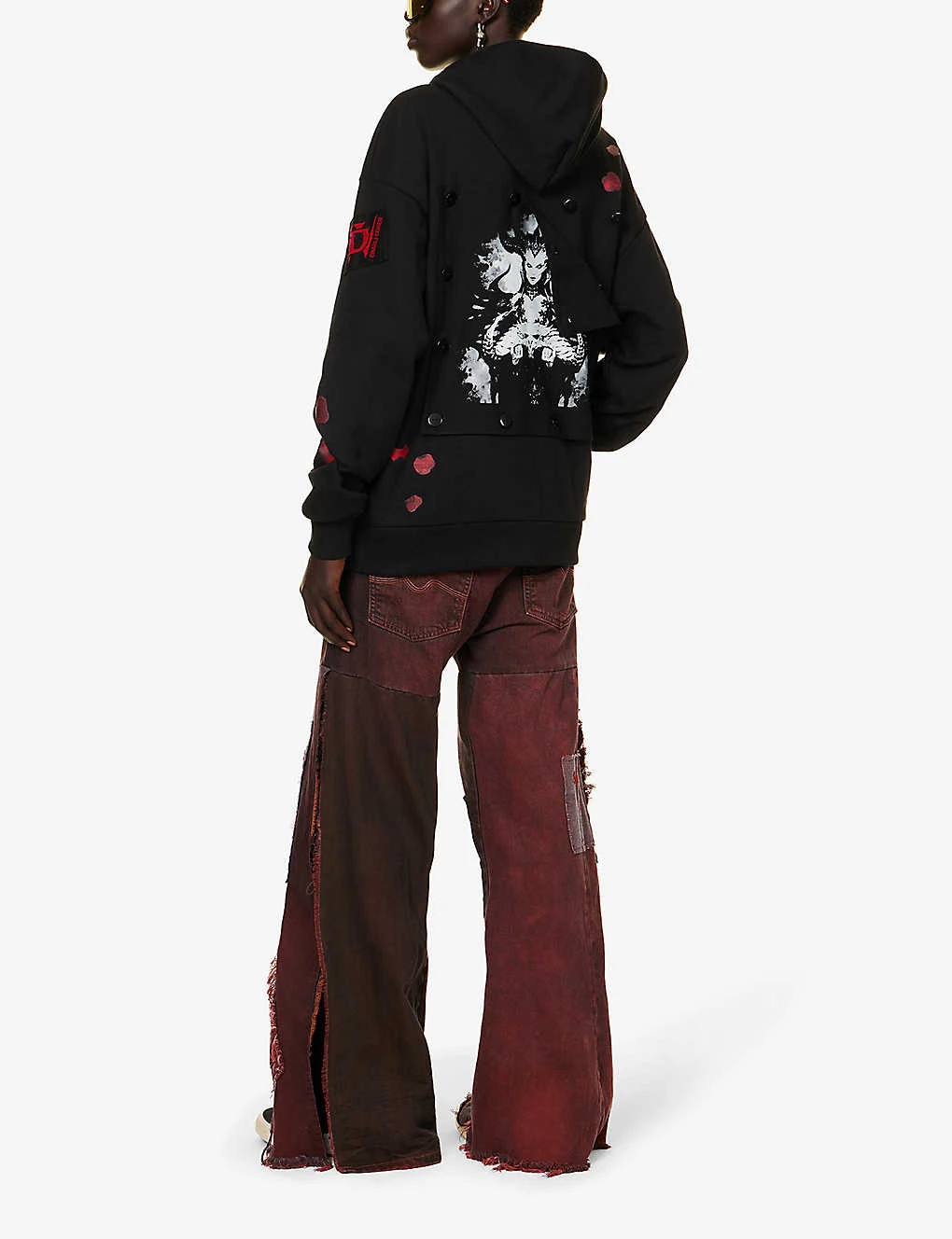 Charli Cohen X Diablo IV Graphic-print Relaxed-fit Organic-cotton Hoody 2 Charli Cohen X Diablo IV Graphic-print Relaxed-fit Organic-cotton Hoody - Image 2