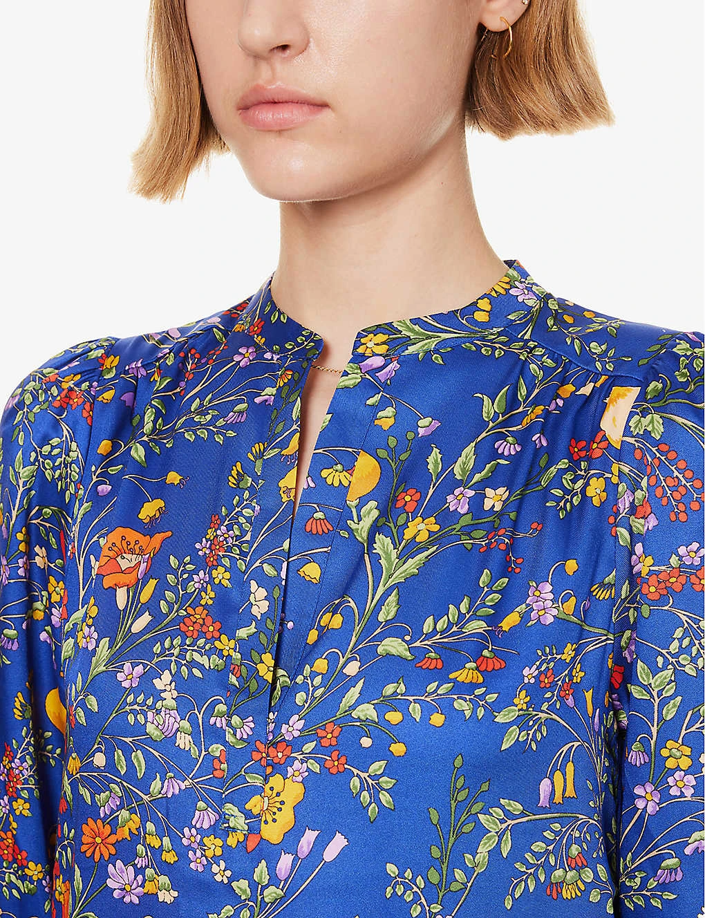 ME AND EM Floral-print Tiered-hem Woven Midi Dress 5 ME AND EM Floral-print Tiered-hem Woven Midi Dress - Image 5