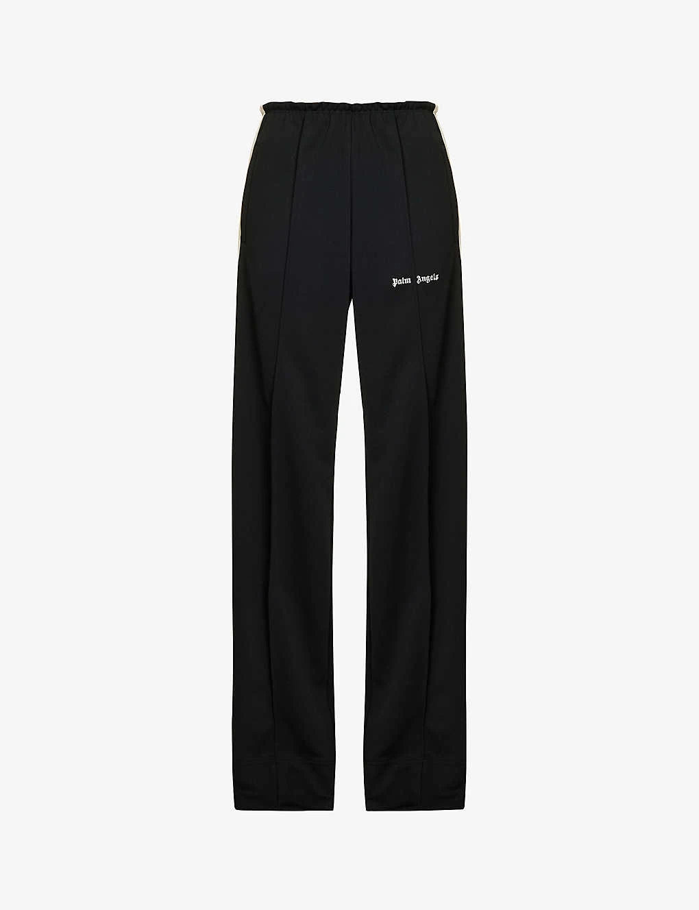 Palm Angels Brand-typography Contrast-tape Woven Jogging Bottoms 1 Palm Angels Brand-typography Contrast-tape Woven Jogging Bottoms