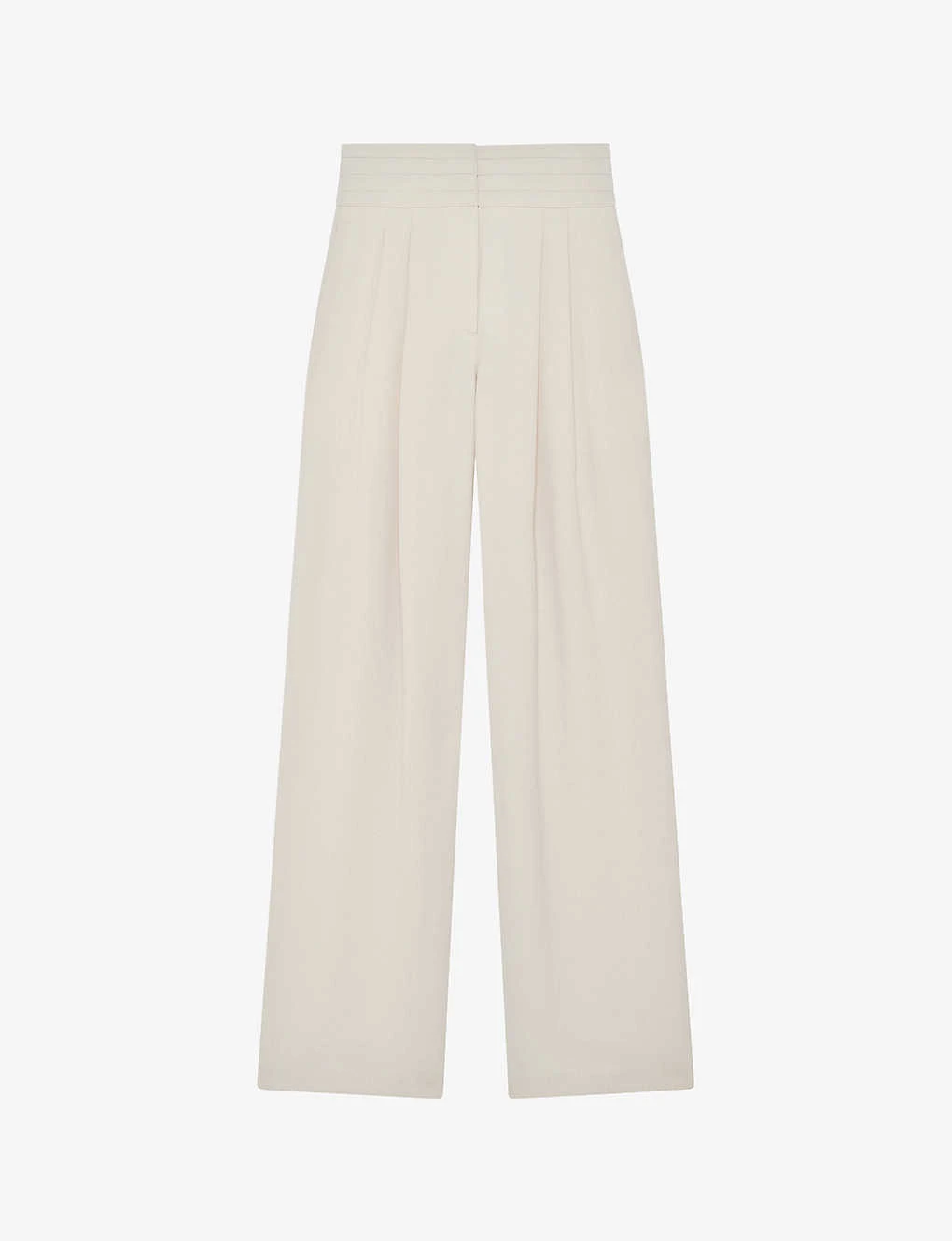 IRO Jeon Pleated Wide-leg Mid-rise Wool-blend Trousers 1 IRO Jeon Pleated Wide-leg Mid-rise Wool-blend Trousers