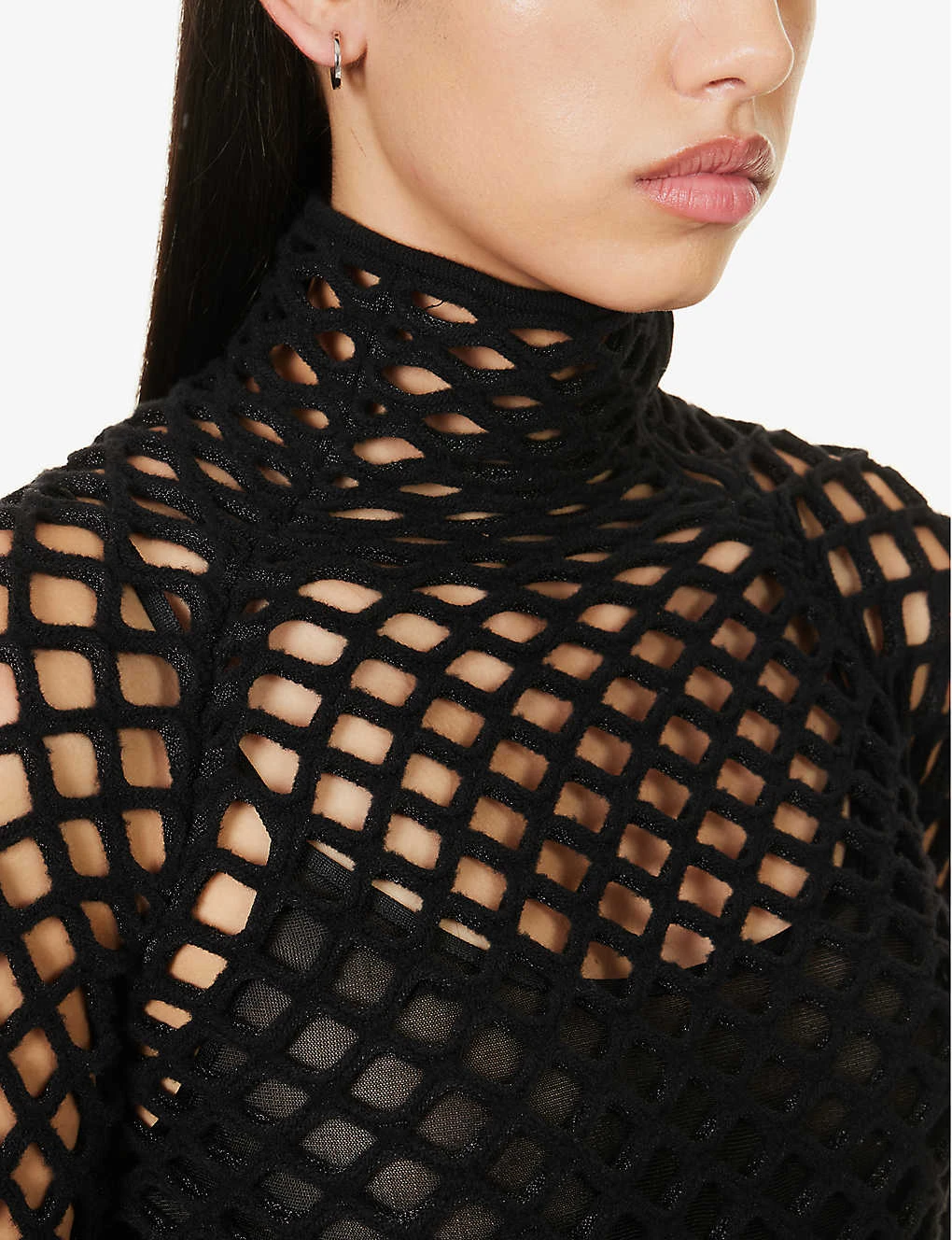 ALAIA High-neck Metallic Knitted Maxi Dress 5 ALAIA High-neck Metallic Knitted Maxi Dress - Image 5