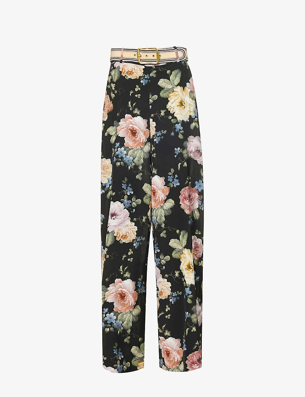 Zimmermann Luminosity Floral-print Wide-leg High-rise Silk Trousers 1 Zimmermann Luminosity Floral-print Wide-leg High-rise Silk Trousers
