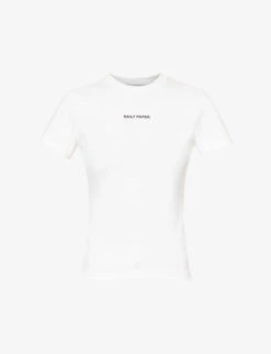 Daily Paper Emefa Brand-embroidered Stretch-cotton T-shirt