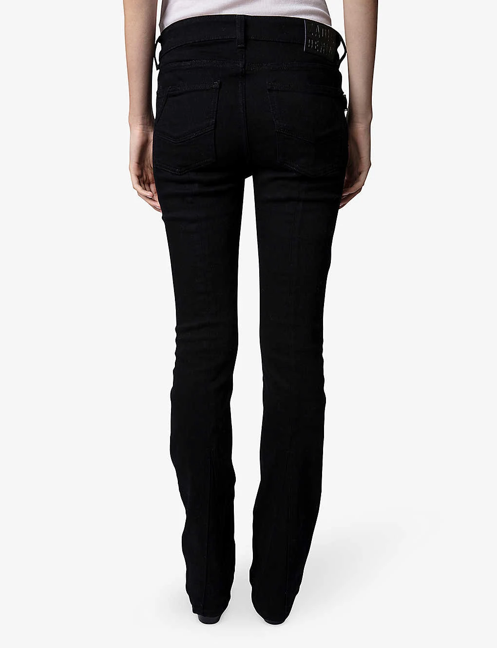 Zadig & Voltaire Eclipse Flared-leg Mid-rise Stretch Organic-cotton Jeans 4 Zadig & Voltaire Eclipse Flared-leg Mid-rise Stretch Organic-cotton Jeans - Image 4
