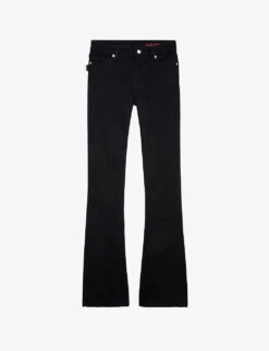 Zadig & Voltaire Eclipse Flared-leg Mid-rise Stretch Organic-cotton Jeans