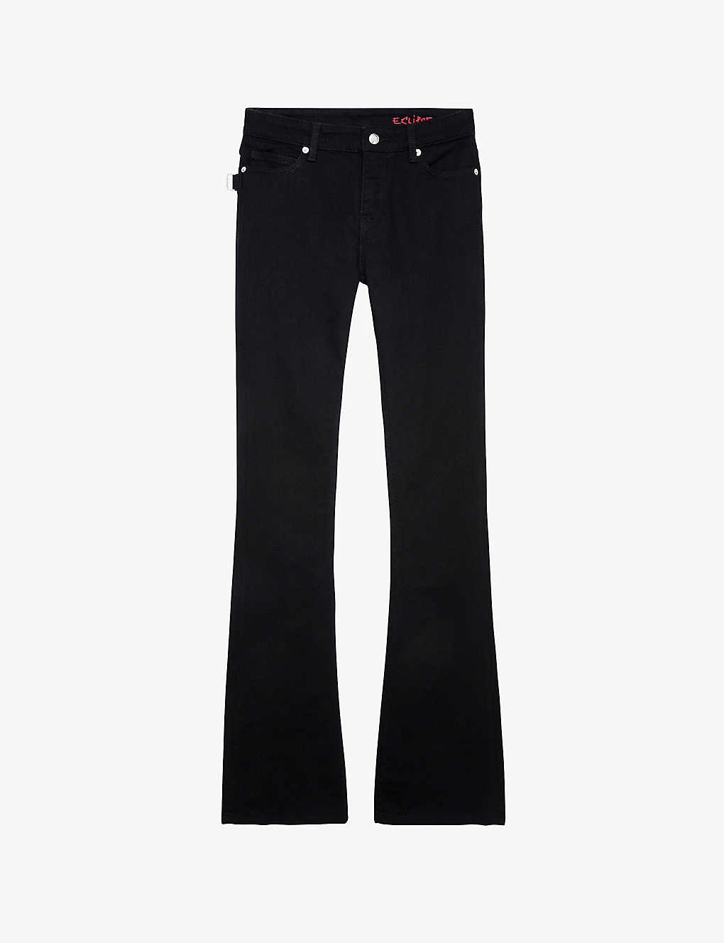 Zadig & Voltaire Eclipse Flared-leg Mid-rise Stretch Organic-cotton Jeans 1 Zadig & Voltaire Eclipse Flared-leg Mid-rise Stretch Organic-cotton Jeans
