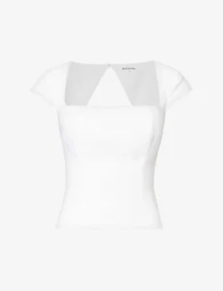 Cora Cap-sleeve Linen Top