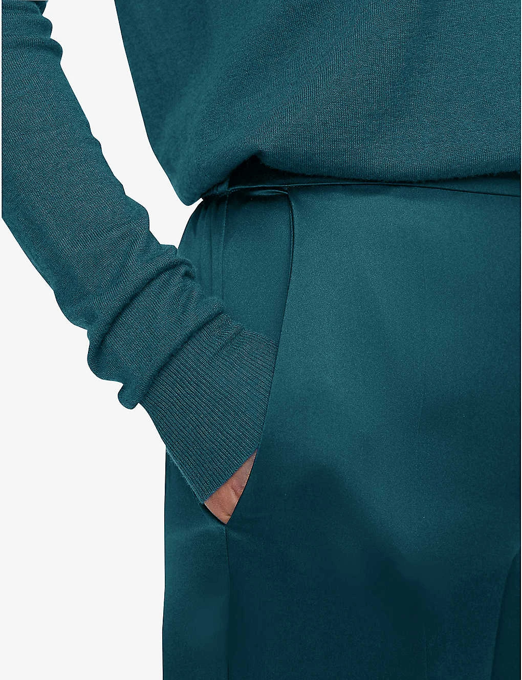 Joseph Tova Straight Leg Mid-rise Silk-satin Trousers 4 Joseph Tova Straight Leg Mid-rise Silk-satin Trousers - Image 4