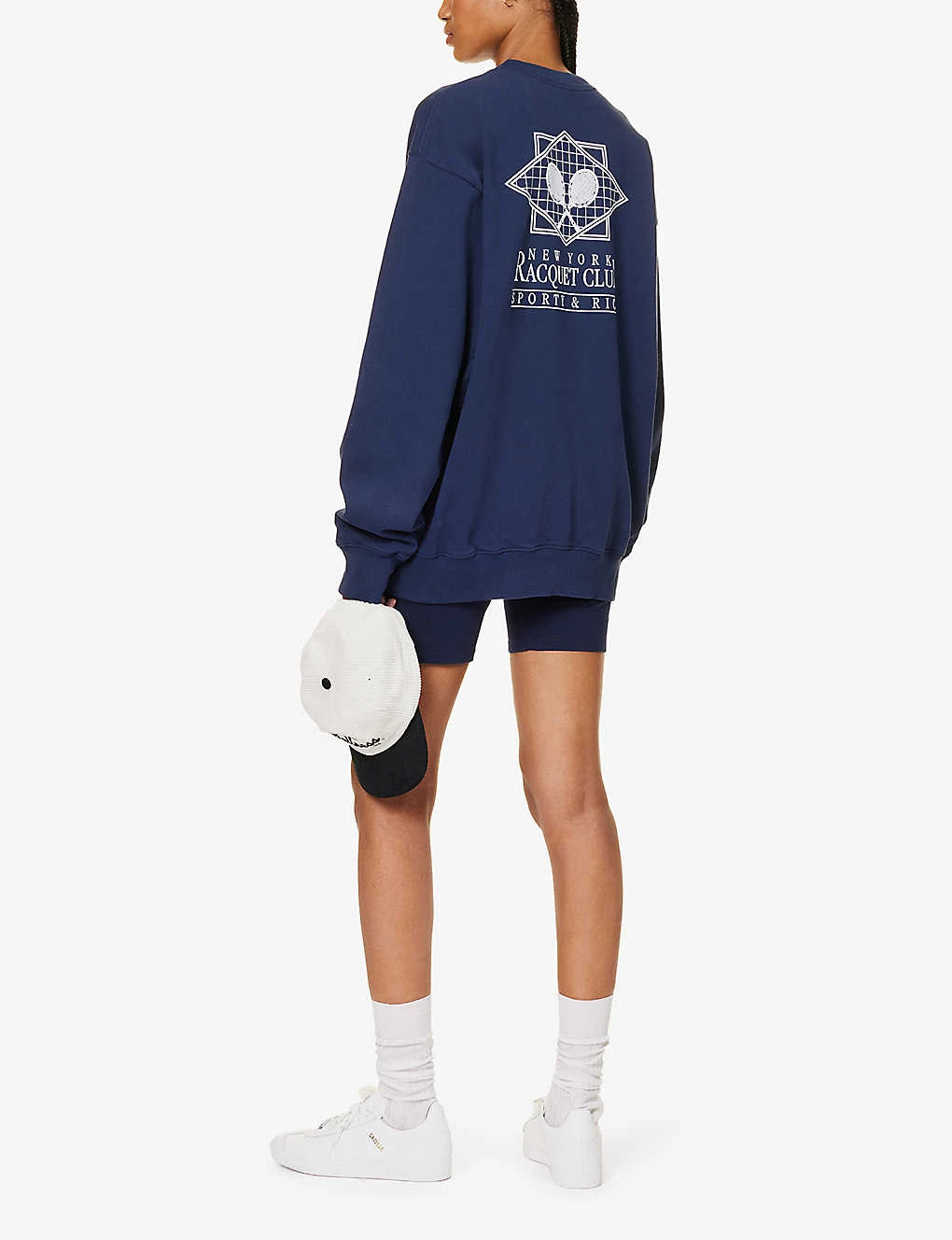 Racquet Club Logo-print Relaxed-fit Cotton Sweatshirt 2 Racquet Club Logo-print Relaxed-fit Cotton Sweatshirt - Image 2