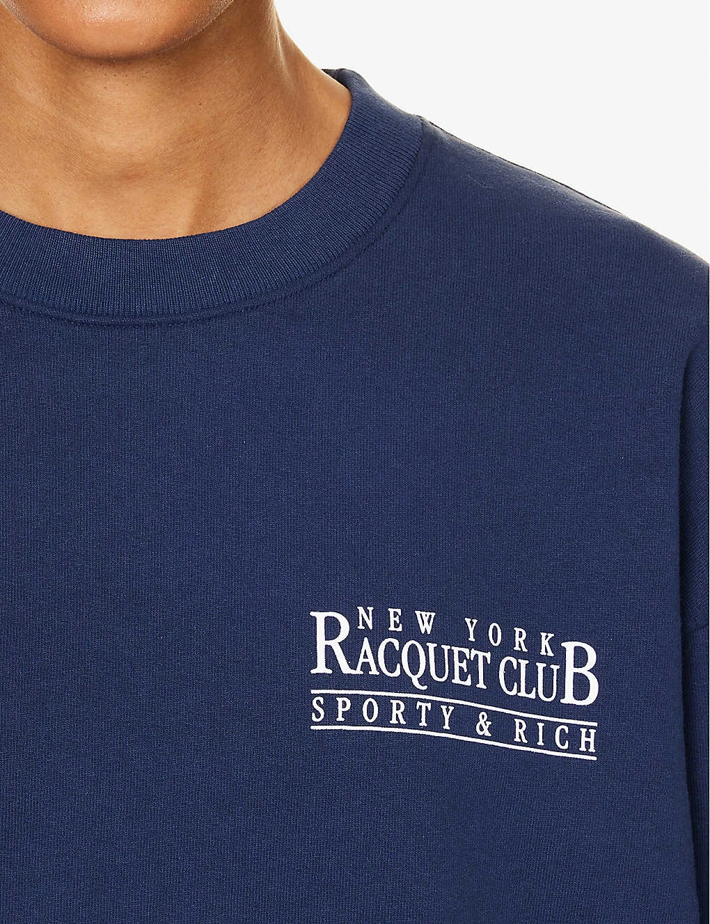 Racquet Club Logo-print Relaxed-fit Cotton Sweatshirt 5 Racquet Club Logo-print Relaxed-fit Cotton Sweatshirt - Image 5