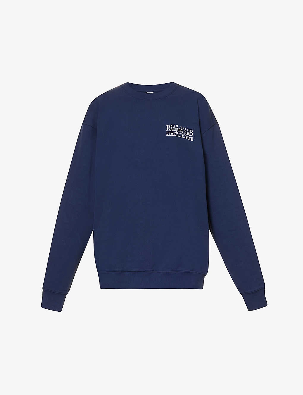 Racquet Club Logo-print Relaxed-fit Cotton Sweatshirt 1 Racquet Club Logo-print Relaxed-fit Cotton Sweatshirt