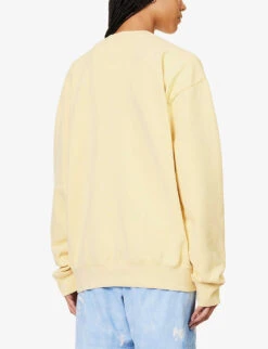 Wellness Ivy Logo-print Relaxed-fit Cotton-jersey Sweatshirt 8 Wellness Ivy Logo-print Relaxed-fit Cotton-jersey Sweatshirt -Whistles Closet Shop R04205105 ALMONDH2O ALT03