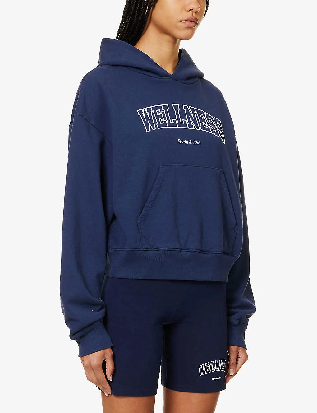 Wellness Ivy Slogan-embroidered Cotton-jersey Hoody 3 Wellness Ivy Slogan-embroidered Cotton-jersey Hoody - Image 3