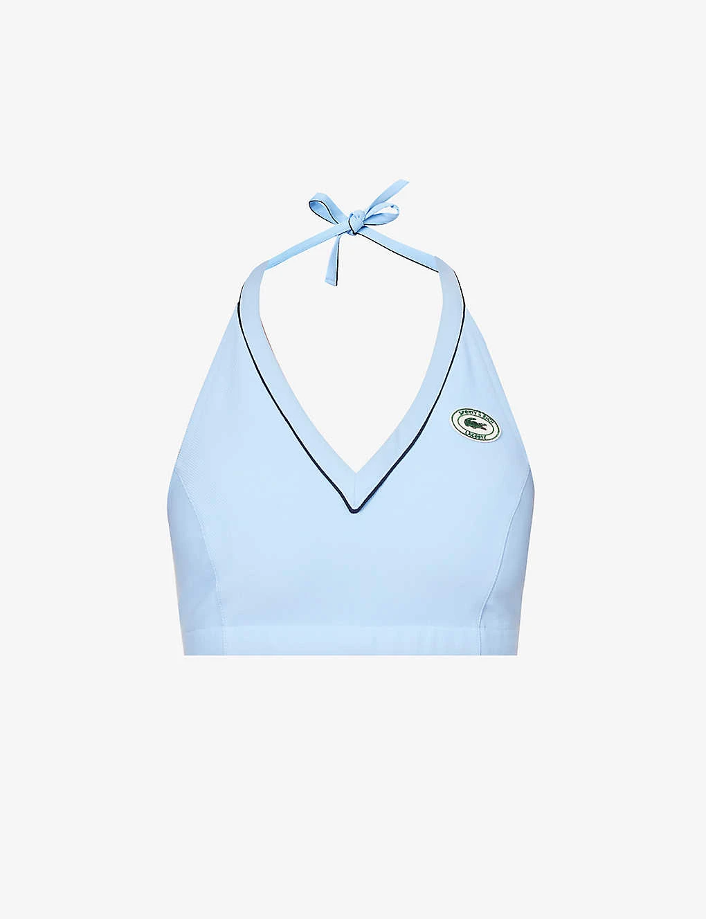 Lacoste X Sporty & Rich Halterneck Stretch-woven Top 1 Lacoste X Sporty & Rich Halterneck Stretch-woven Top