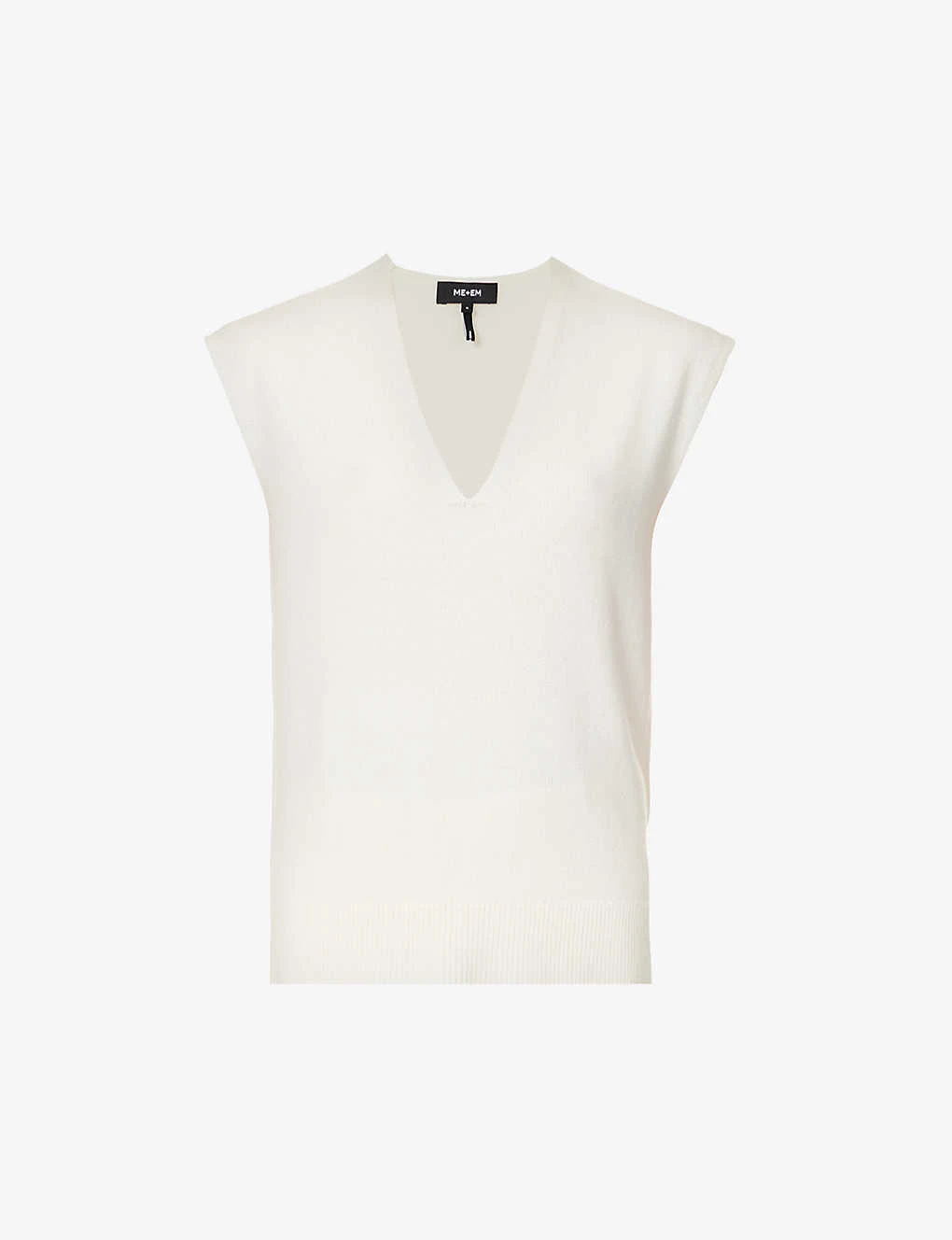 ME AND EM V-neck Relaxed-fit Wool-blend Vest 1 ME AND EM V-neck Relaxed-fit Wool-blend Vest