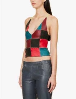 Lulu Check-pattern Upcycled Top 7 Lulu Check-pattern Upcycled Top -Whistles Closet Shop R04212516 TARTAN ALT02