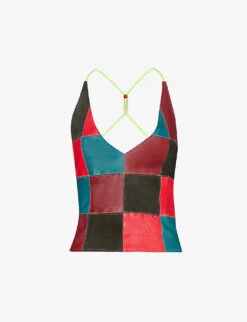 Lulu Check-pattern Upcycled Top